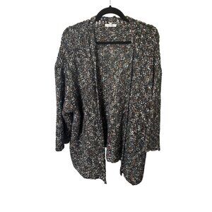 Maurices Womens Open Front Chunky Knit Cardigan Sweater Size 2 Multicolor 1832